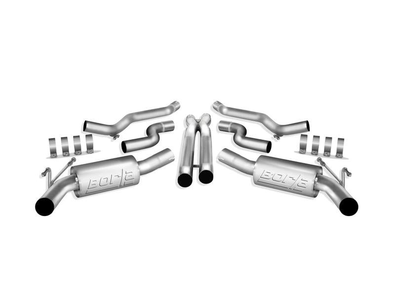 Borla 140378 ATAK Cat-Back Exhaust System with X-Pipe for 2010-2013 Chevrolet Camaro SS 6.2L V8 with Ground Effects