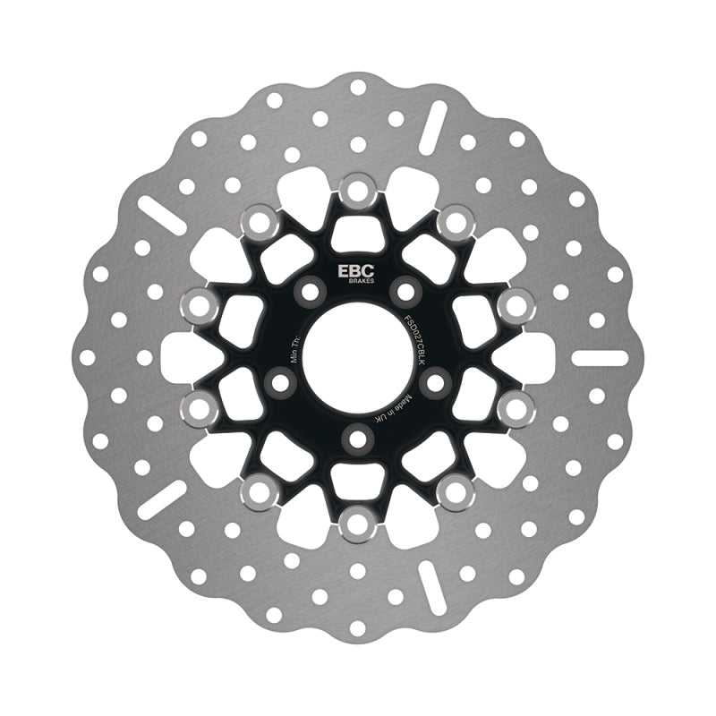 EBC Powersports FSD027CBLK Front Black Chrome Brake Rotor for 2011–2013 Harley-Davidson Sportster XL 883 L SuperLow