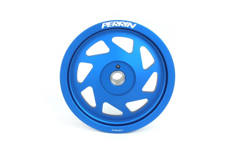 Perrin 18-22 Subaru Crosstrek / 19-22 Ascent Lightweight Crank Pulley (FA/FB Eng w/Small Hub) - Blue