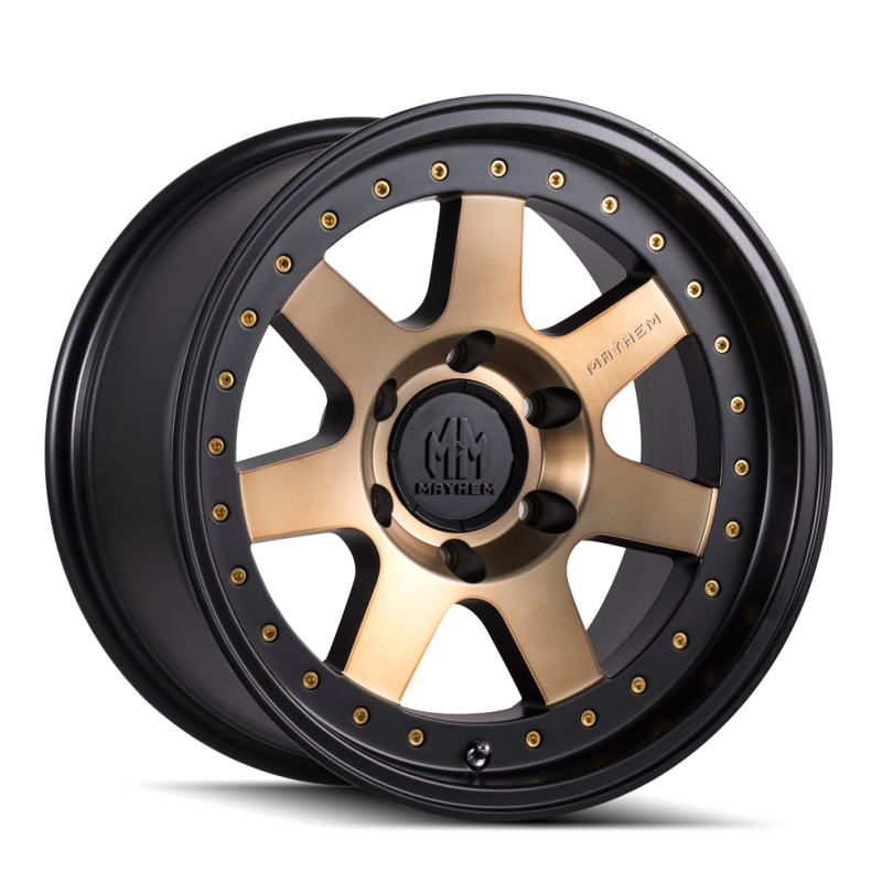 Mayhem 8300 Prodigy 17x9 / 6x135 BP / -6mm Offset / 87.1mm Hub Matte Black w/ Bronze Tint Wheel