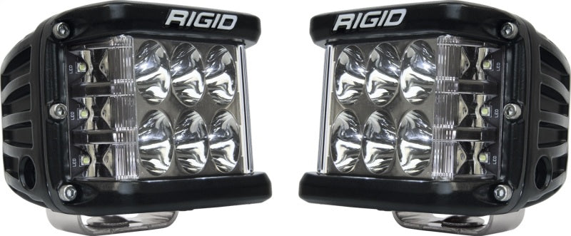 RIGID Industries D-SS PRO Driving LED Side-Shooter Pod Lights, Black Housing, Set of 2 – RIG262313