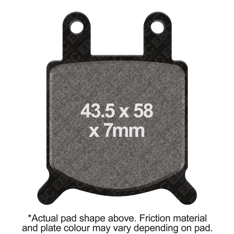 EBC Powersports FA76 Organic Front Brake Pads for GMA 2-Piston Small Caliper Model B