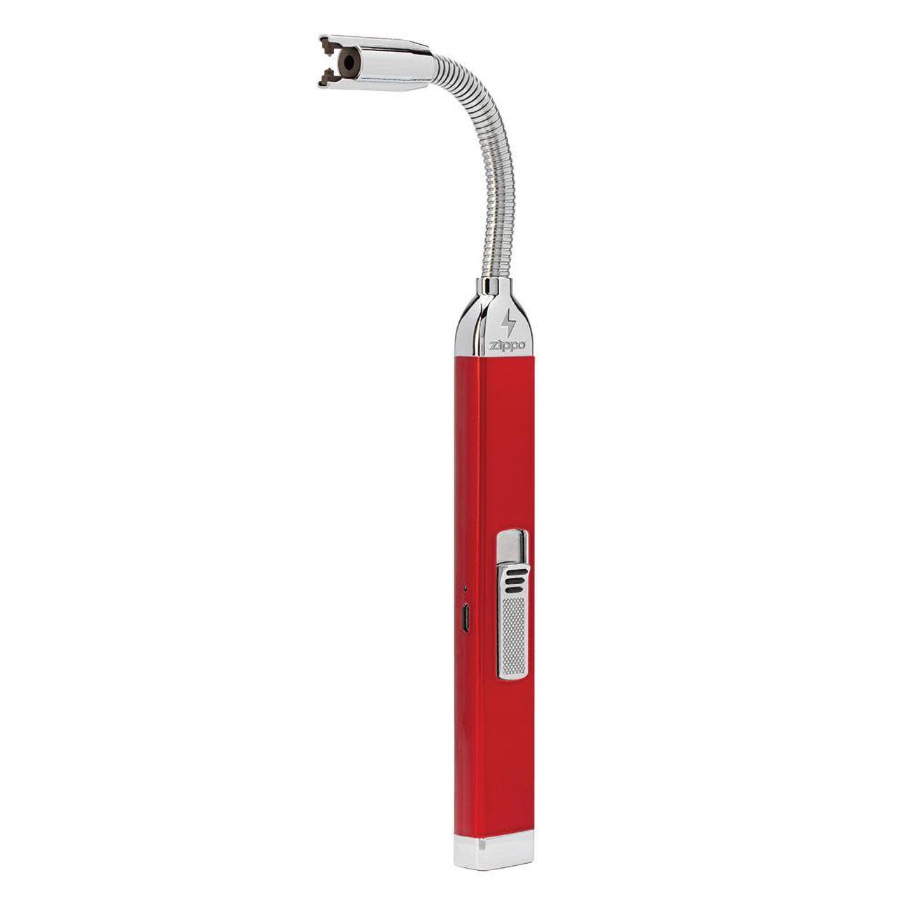 Zippo Rechargeable Flexible Neck Candle Lighter, Candy Apple Red