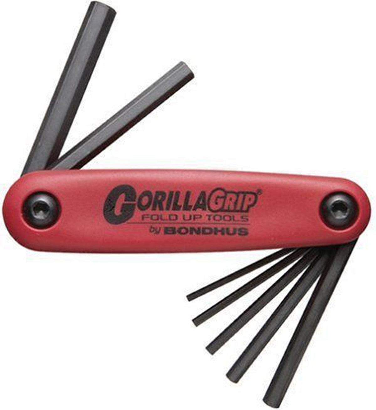 Bondhus 12522 Foldup Tool Double Pack, SAE and Metric Hex Keys, 16 Tips
