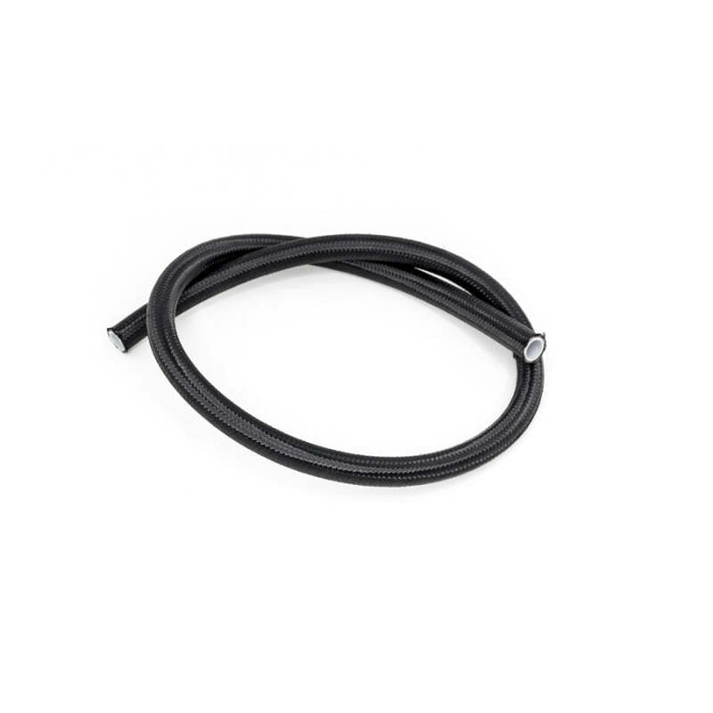 DeatschWerks 6AN Black Nylon-Braided PTFE Fuel Hose, 3 Feet