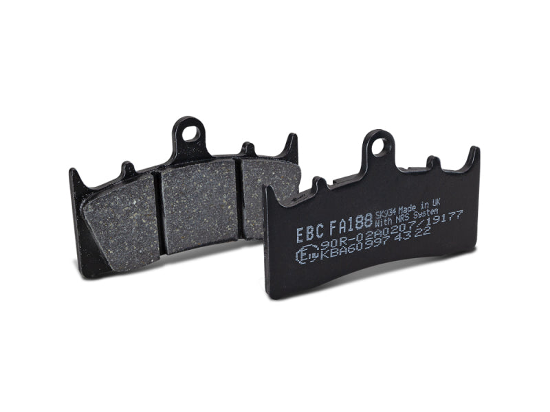 EBC Powersports FA249 Organic Front Brake Pads for Beringer 6-Piston Calipers