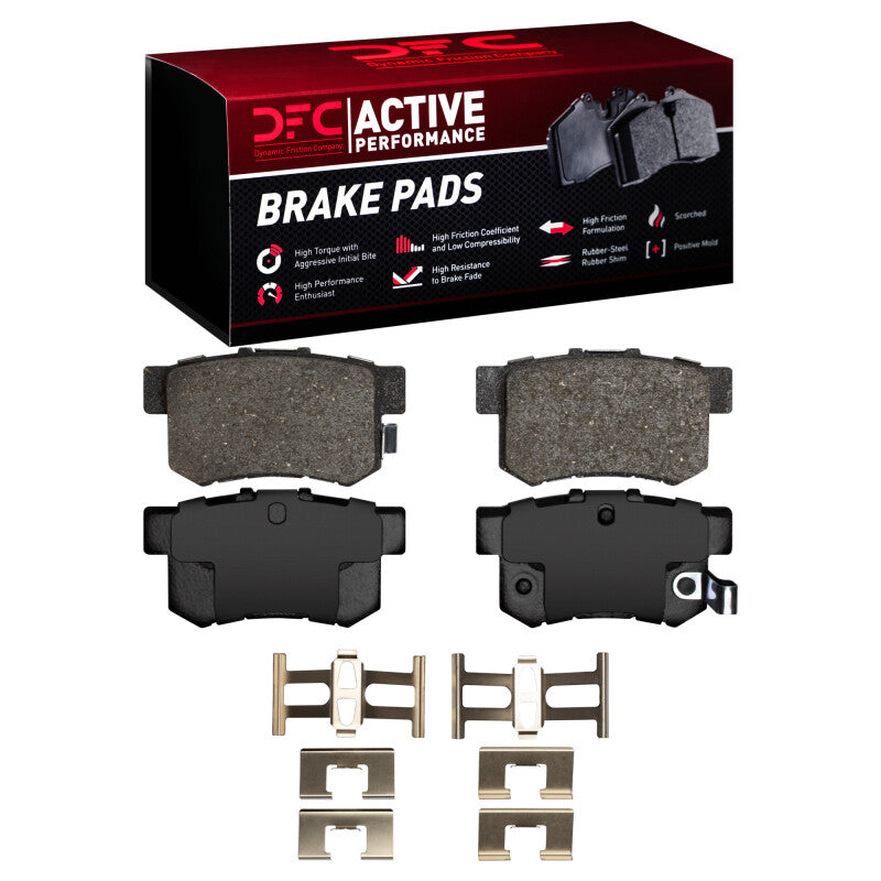 DFC 00-13 Honda S2000 Rear Active Performance Brake Pads and Hardware Kit