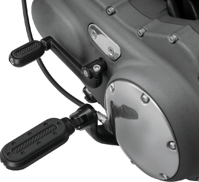 Kuryakyn Heavy Industry Pegs with Adapters, Satin Black – Part 7032