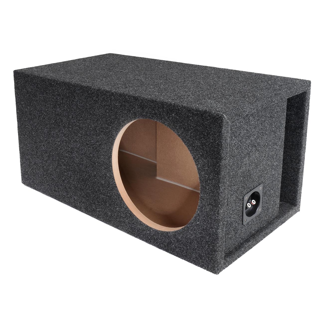 Atrend Single 12-Inch Vented High SPL Woofer Enclosure with Charcoal Carpet Covering