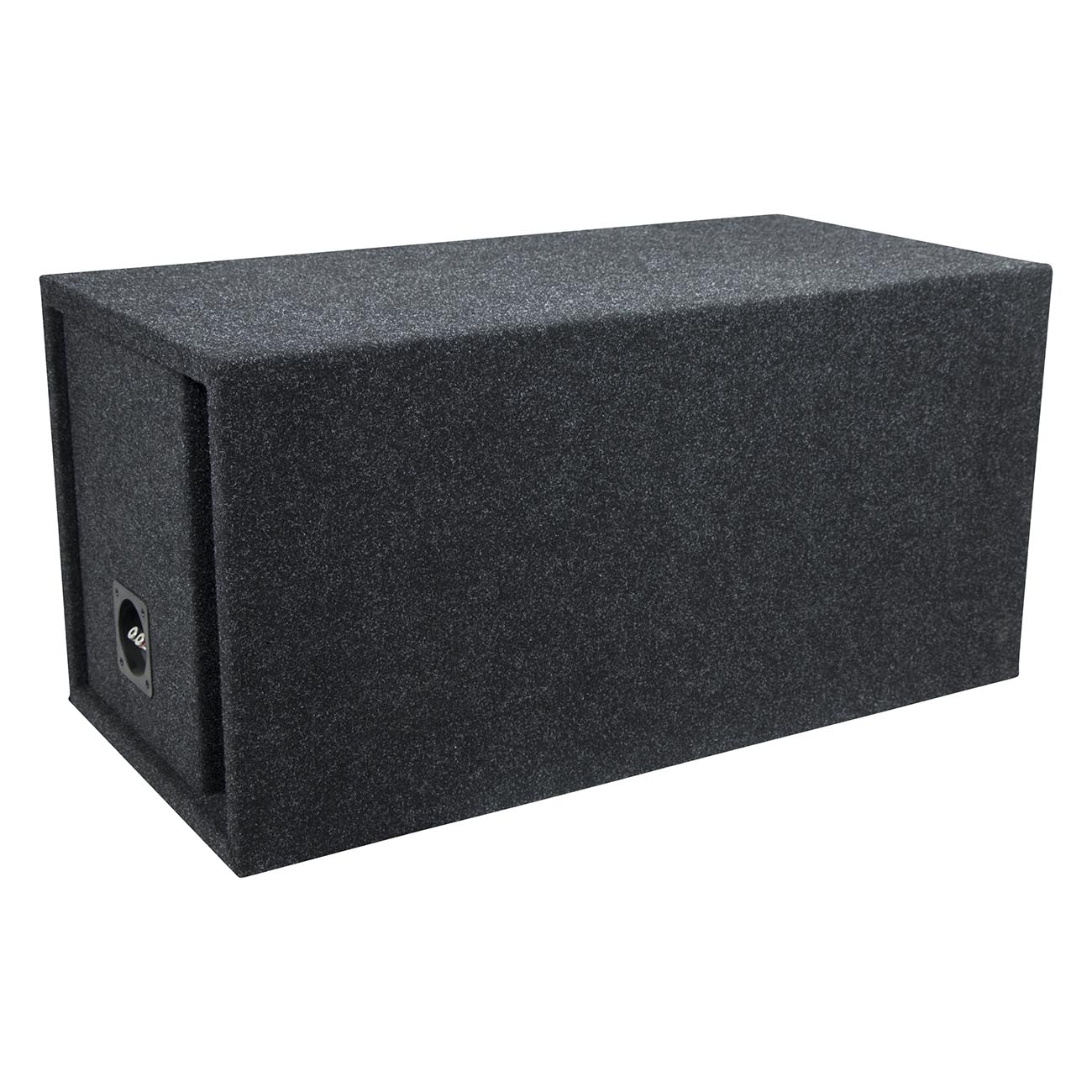 Atrend Single 12-Inch Vented High SPL Woofer Enclosure with Charcoal Carpet Covering
