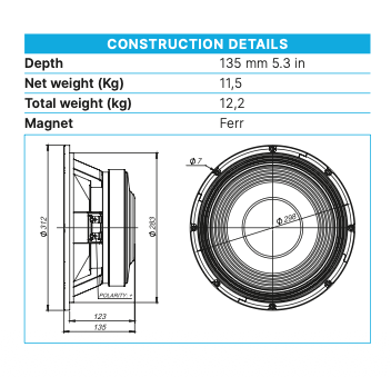 Beyma Loudspeaker 12P80FeV2