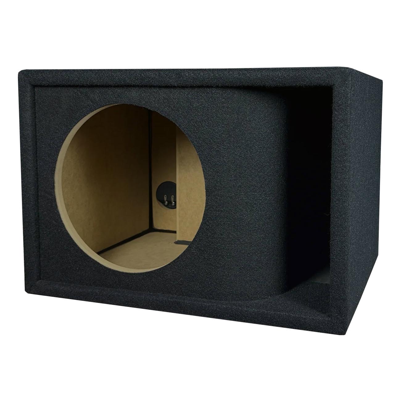 Atrend Single 12-Inch Kerf-Vented Woofer Enclosure with Charcoal Carpet Covering