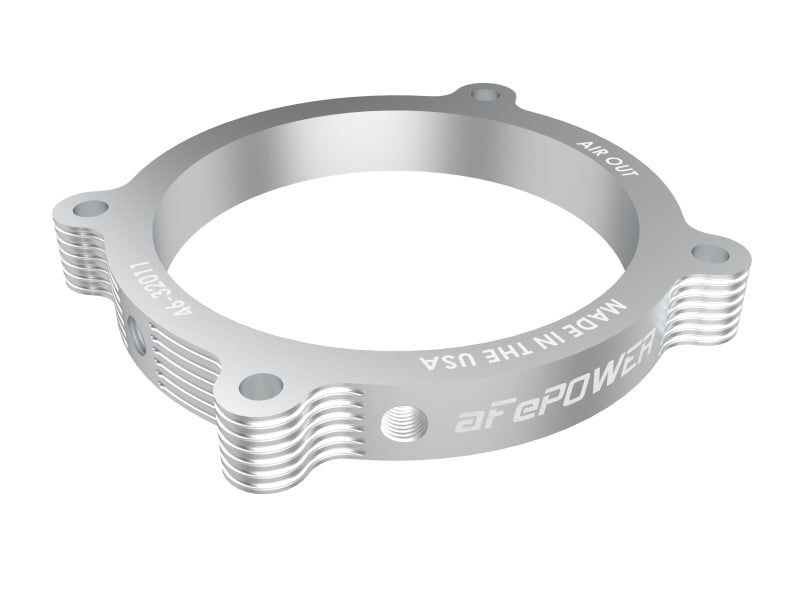 aFe Silver Bullet Throttle Body Spacer Kit, Part Number 46-32011, for 2021-2024 Ram 1500 TRX 6.2L V8