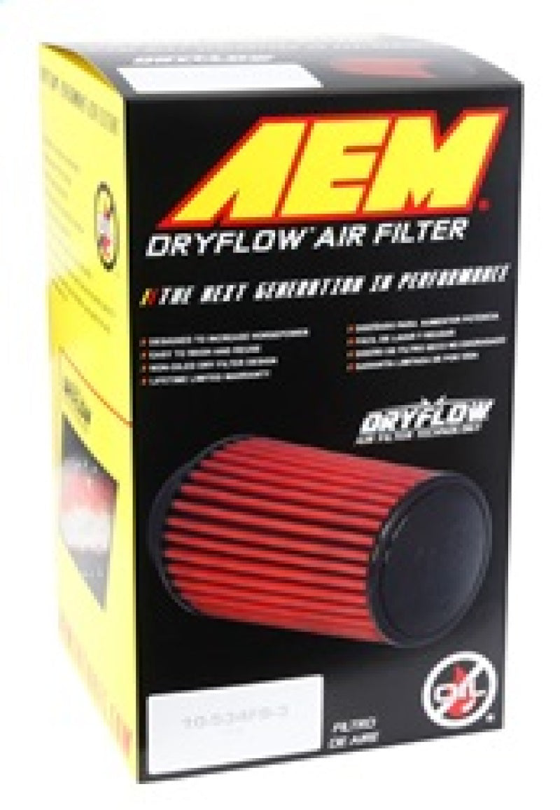 AEM Induction Dryflow Universal Clamp-On Air Filter 21-203D-XK