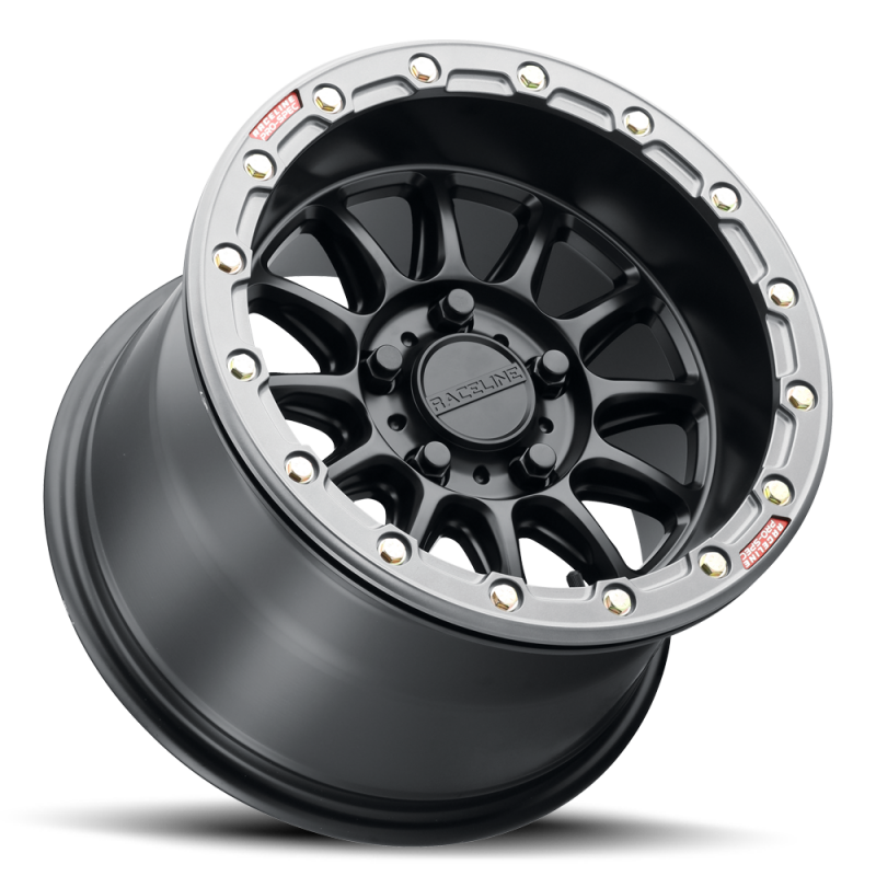 Raceline A14 Alpha A14BG 15x10 Cast Beadlock Wheel, 5x114.3 Bolt Pattern, +25mm Offset