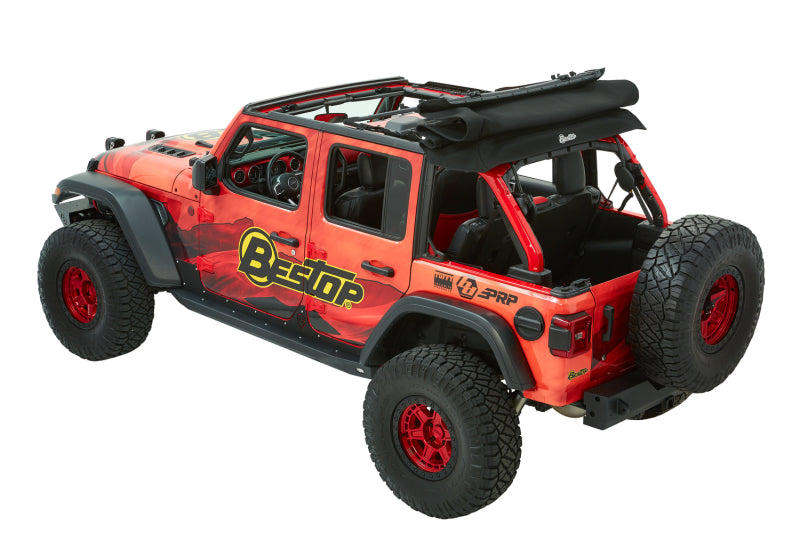 Bestop Trektop Ultra for Jeep Wrangler JL 4-Door – Premium Black Twill