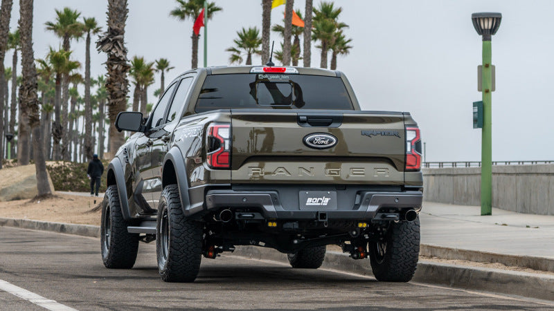 Borla 60743BC Tail Pipe Kit with 4-Inch Black Chrome Tips for 2024-2026 Ford Ranger Raptor