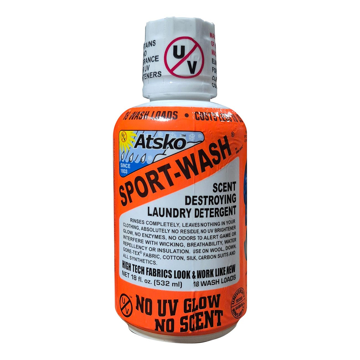 Atsko Sport-Wash Laundry Detergent, 18 oz Bottle