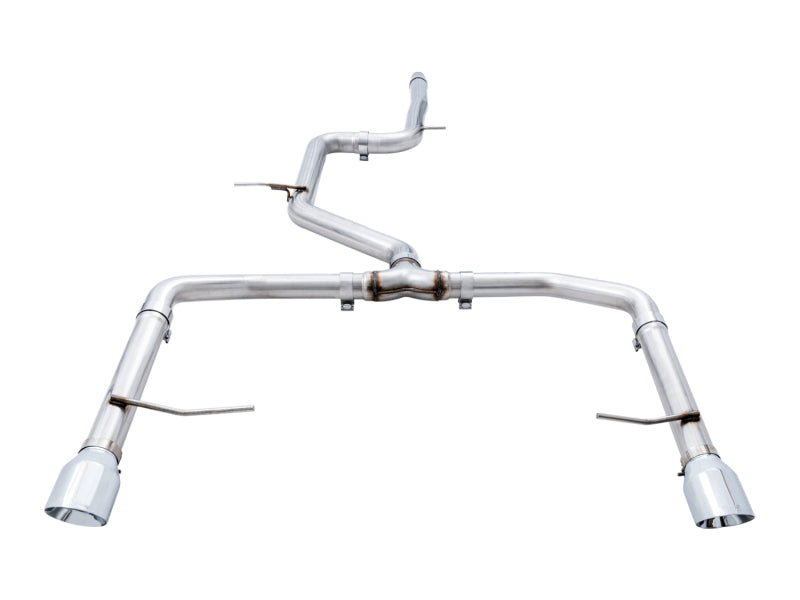 AWE Tuning 18-19 Volkswagen Jetta GLI Mk7 Track Edition Exhaust - Chrome Silver Tips (Fits OEM DP)