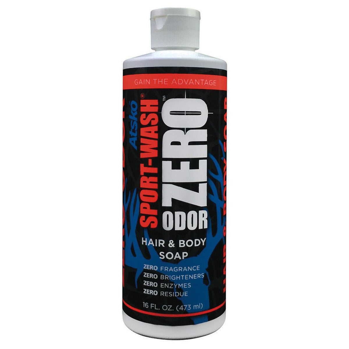 Atsko Sport-Wash Zero-Odor Hair & Body Soap, 16 oz. Bottle