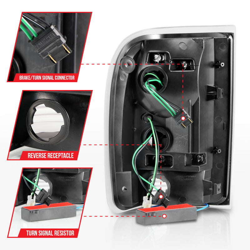 ANZO 1993-1997 Ford  Ranger LED Tail Lights