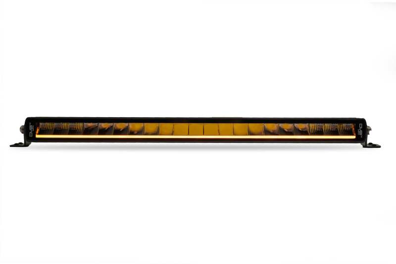 DV8 Offroad 20-Inch Halo Elite Single-Row LED Light Bar with White and Amber Accent Light, Part Number dveBE20SW105W-H