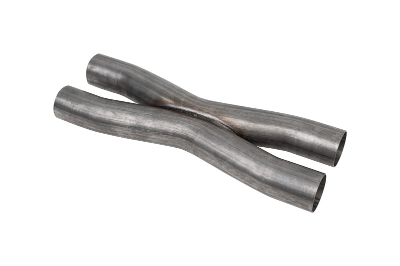 Corsa Performance PRO-Series 304 Stainless Steel X-Pipe for Custom Exhaust Builds - 2.5 Inch Dual Inlet and Outlet