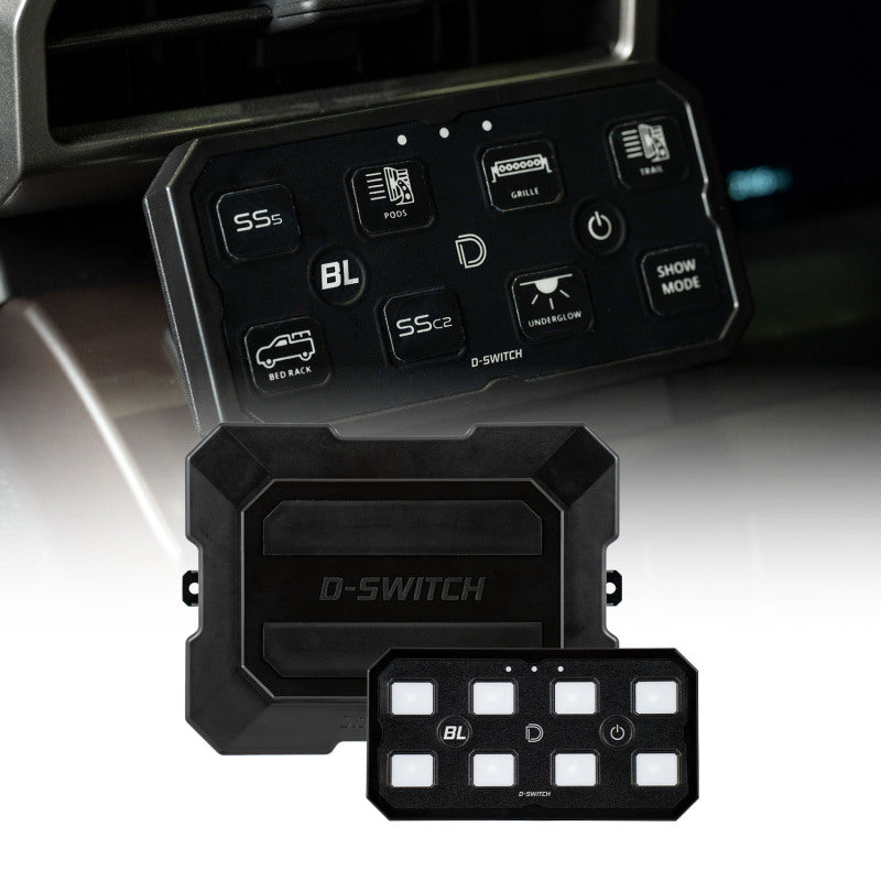 Diode Dynamics D-Switch 8-Button Controller Kit, Part Number DD8373