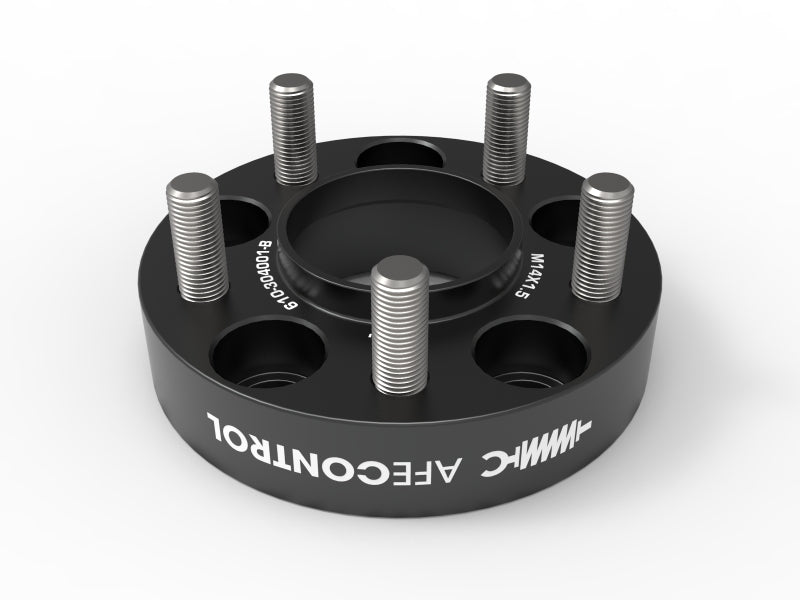 aFe CONTROL Billet Aluminum Wheel Spacers, 1.25-Inch, 5x114.3, 70.5 mm Center Bore, Ford Mustang and Explorer
