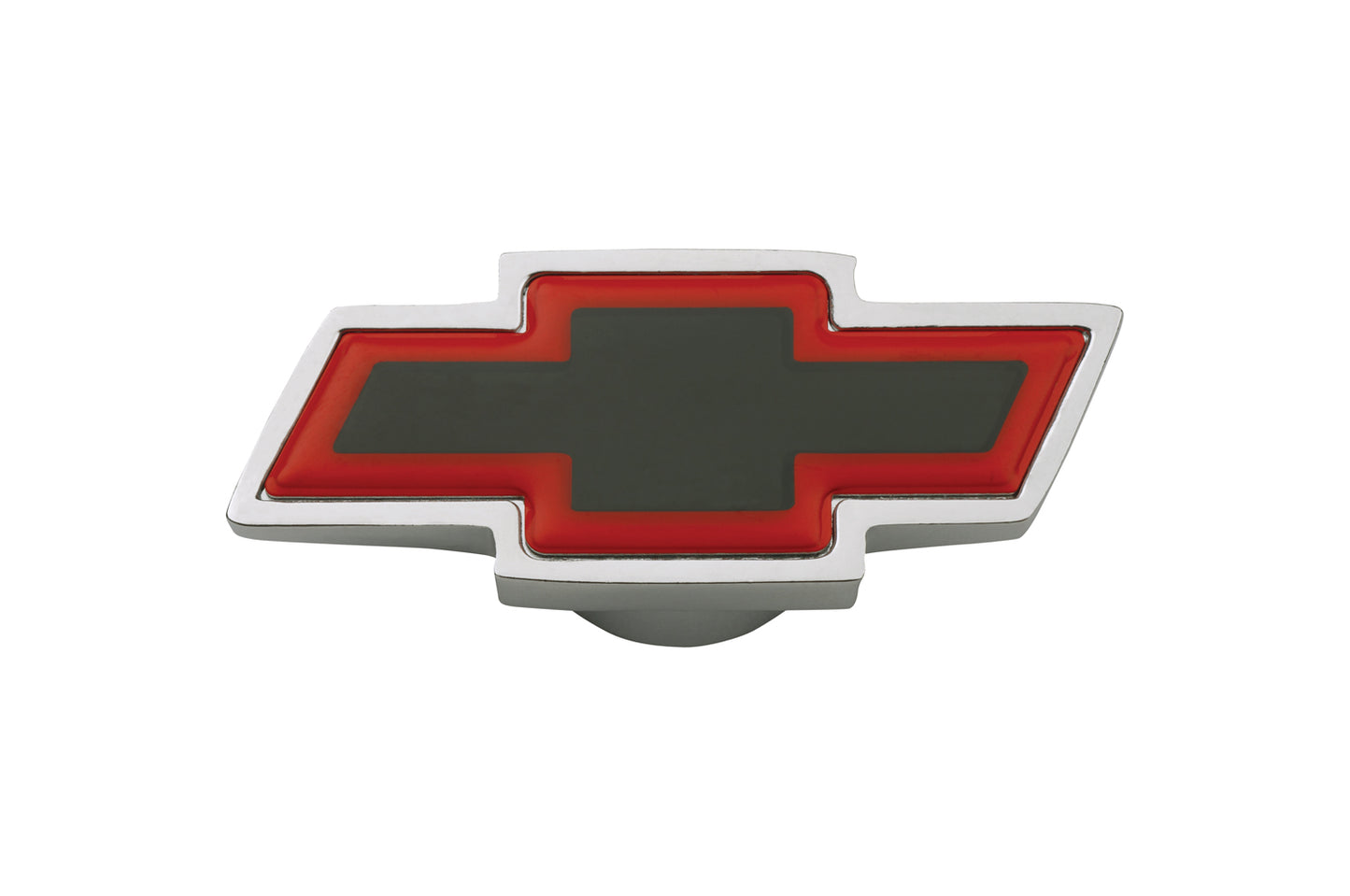Chevrolet Performance Parts - 141-333 - Air Cleaner Mounting Nut - Air Cleaner Center Nut Bowtie Large Large Chevy Bowtie Chrome/Red/Black