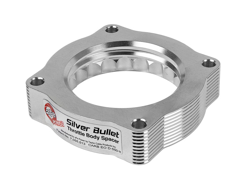 aFe Silver Bullet Throttle Body Spacer Kit, Part Number 46-31001, for Select BMW V8 Models