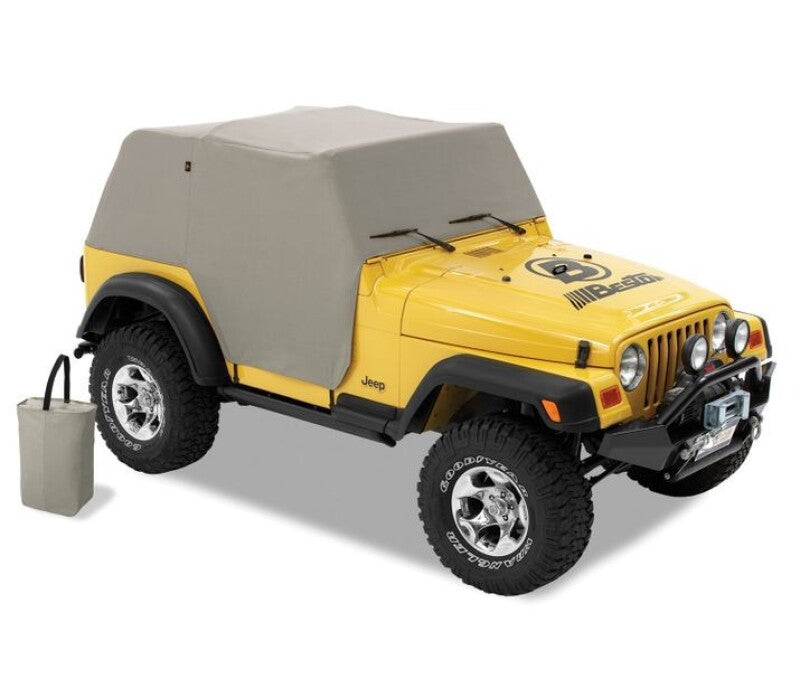 Bestop All Weather Trail Cover for Jeep 1997-2006 Wrangler TJ (Charcoal / Gray) - Part #bes81037-09