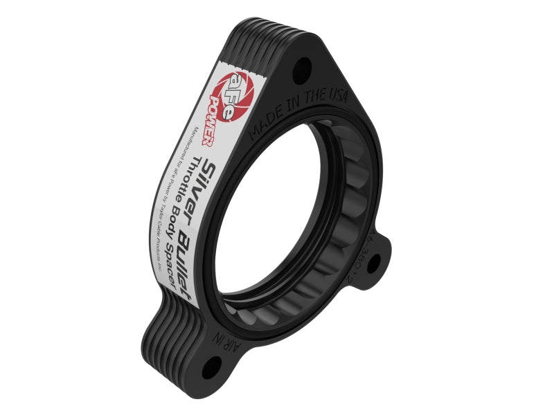 aFe Silver Bullet Throttle Body Spacer Kit, Black, Part Number 46-38012B, for 2019-2021 Toyota Corolla 2.0L and Lexus UX200