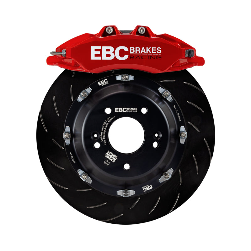 EBC Racing BBK045RED-1 Front Big Brake Kit for 2000-2006 BMW M3 (E46), Red Apollo-6 Calipers and 355mm Rotors