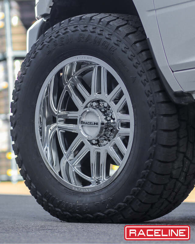 Raceline 948C Split 18x9-Inch Chrome Wheel, 6x139.7 Bolt Pattern, -12mm Offset