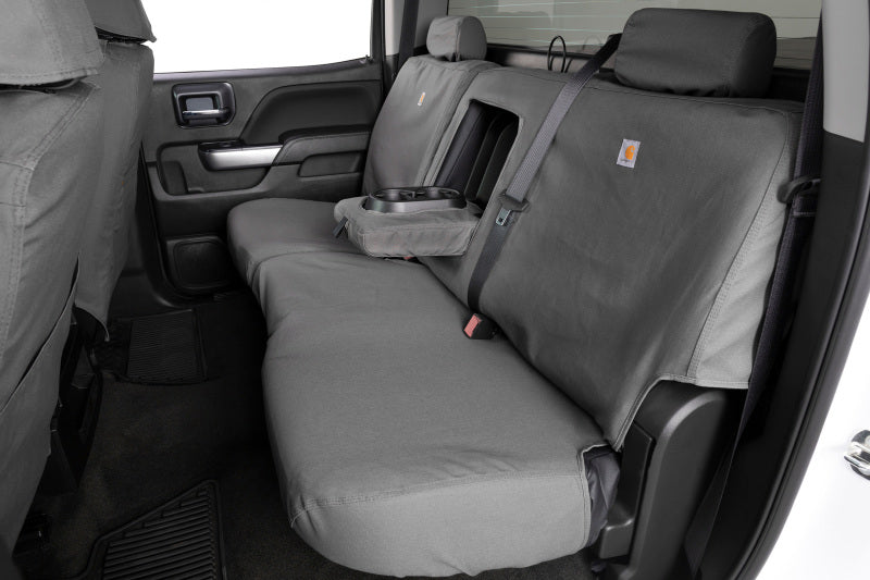 Covercraft 22-23 Jeep Grand Wagoneer Polycotton SeatSaver Front Row Seat Covers - Gravel