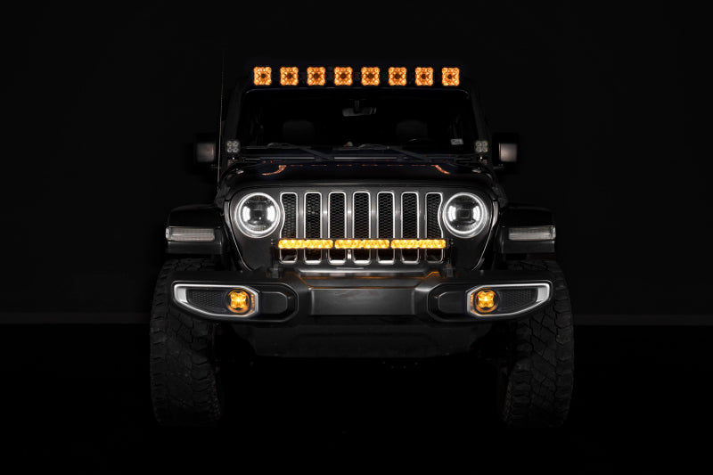 Diode Dynamics SS30 Bumper LED Light Bar Kit Sport White Combo with Amber Backlight for Jeep Wrangler JL 2018-2026
