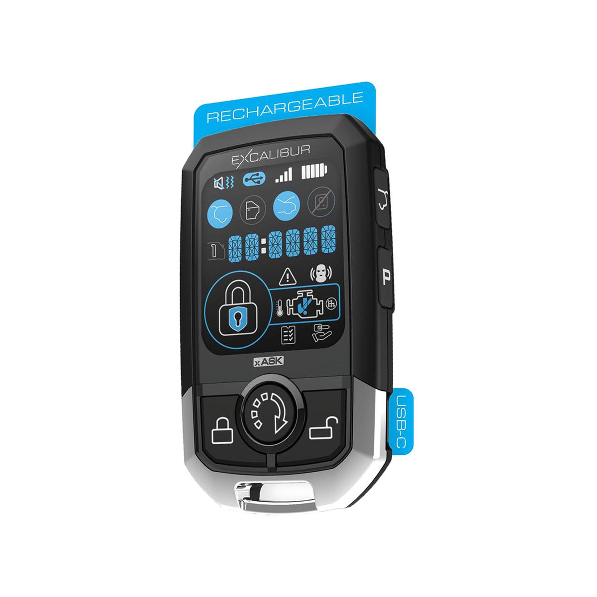 Excalibur Alarms 3-Color LCD 2-Way Remote for AL18803D