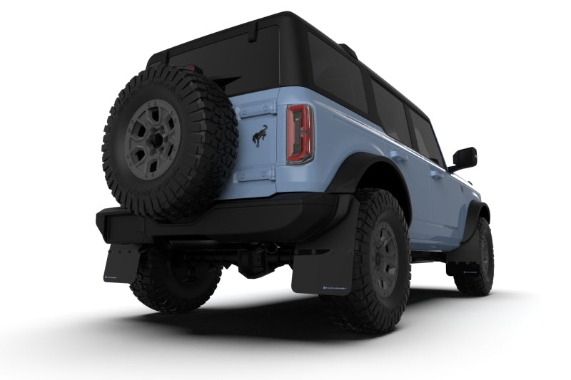 Rally Armor ralMF85-RR-PL-MBK Mud Flaps for 2021–2023 Ford Bronco
