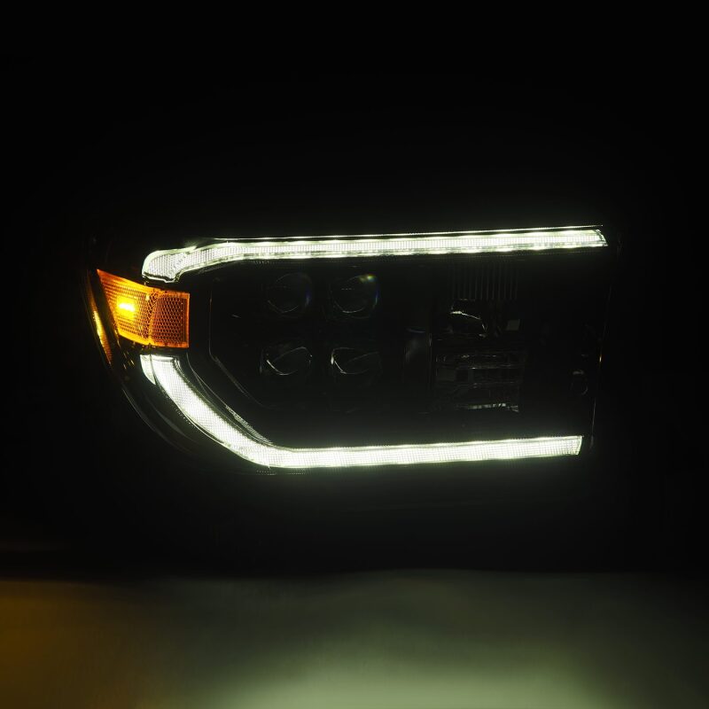 AlphaRex Nova-Series Projector Headlights for 2007-2013 Toyota Tundra, Alpha-Black, Part ARX880820