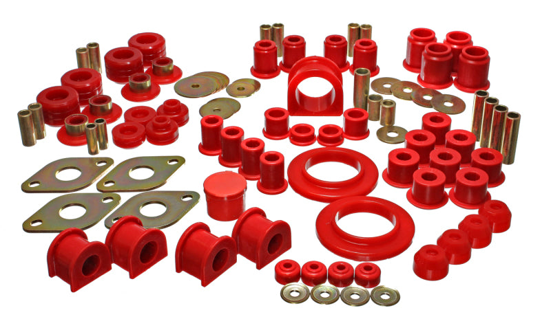 Energy Suspension eng8.18104R 95-00 Toyota 4WD Pickup Red Hyper-Flex Master Bushing System