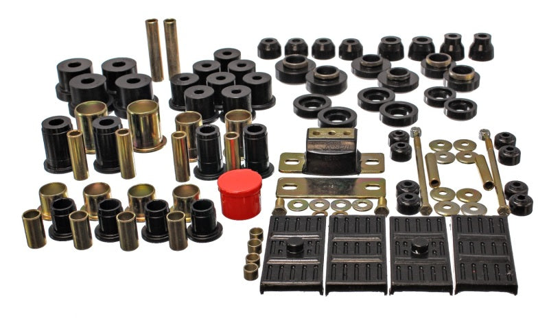 Energy Suspension eng3.18119G 67-69 Chevrolet Camaro Black Hyper-Flex Master Bushing Set