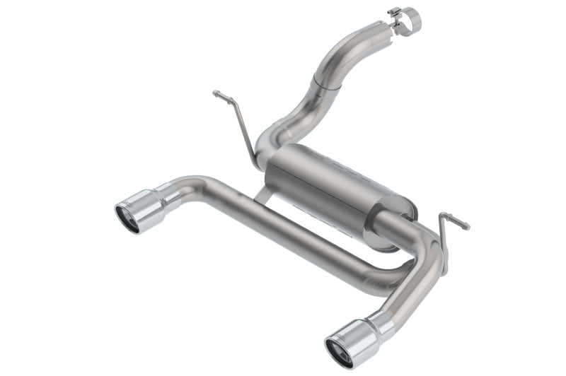Borla ATAK Axle-Back Exhaust System with 3.5-Inch Tips for 2018-2026 Jeep Wrangler JL/JLU 2.0L Turbo, Part Number 11964