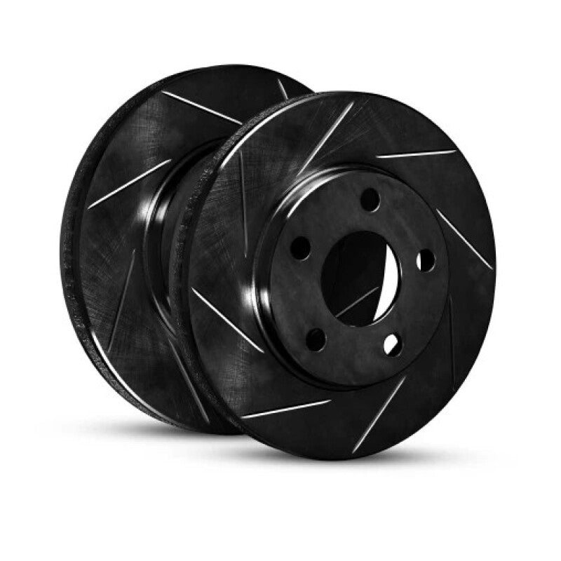 R1 Concepts Audi A4 Quattro Front Slotted Black Brake Rotor (Part Number: RNC613-73086L)
