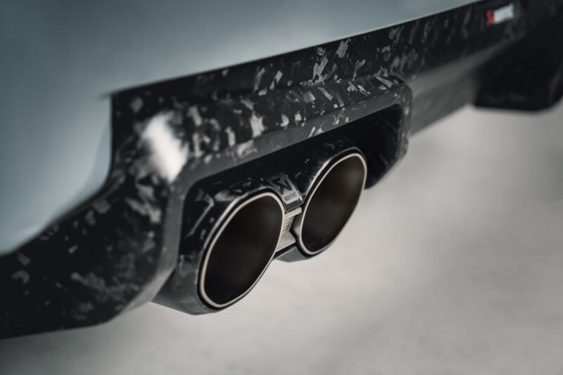 Akrapovic BMW M2 Coupe (G87) Tail Pipe Set – Chopped Carbon, Part Number akrTP-CT/73/CF