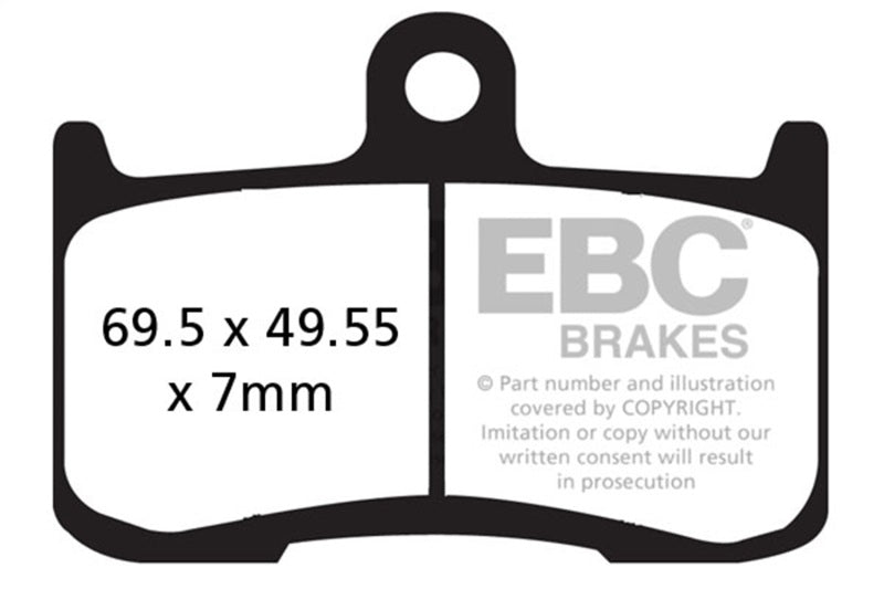 EBC Powersports FA347HH Double-H Sintered Front Brake Pads