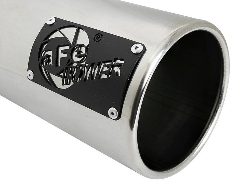 aFe SATURN 4S 304 Stainless Steel Intercooled Exhaust Tip, 4-Inch Inlet, 5-Inch Outlet, 12-Inch Length, Part Number 49T40501-P122