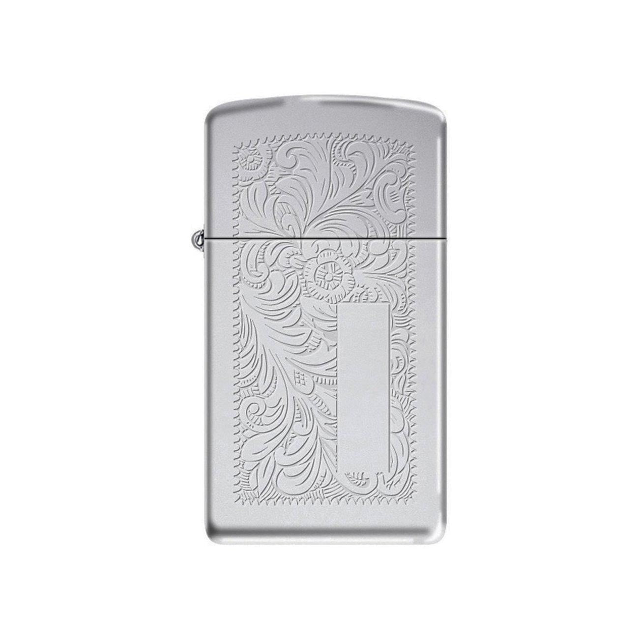 Zippo Slim Venetian Windproof Lighter with Chrome Finish