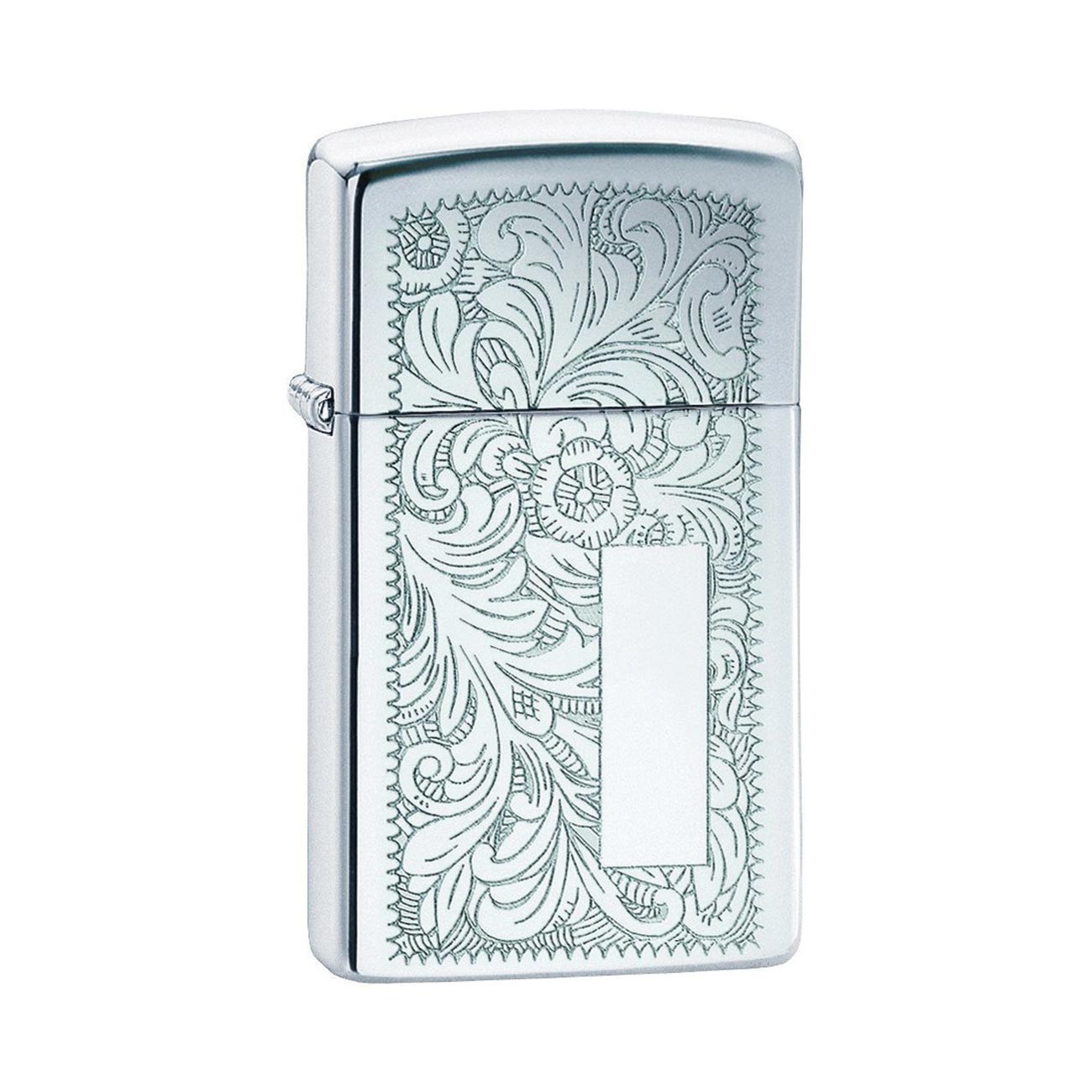 Zippo Slim Venetian Windproof Lighter with Chrome Finish