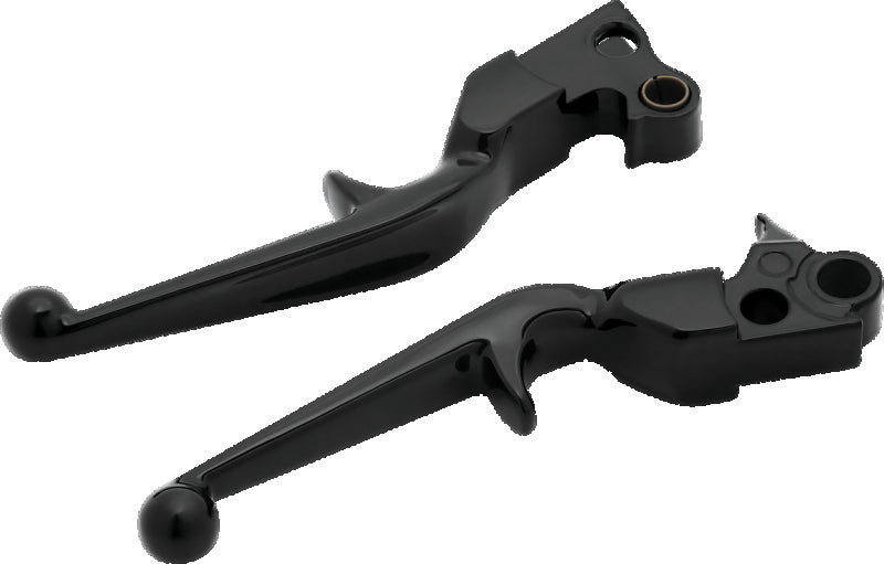Kuryakyn Trigger Lever Set for 1996 and Newer Cable-Operated Harley-Davidson Models, Gloss Black – Part 1845